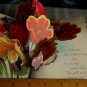 Vintage GET WELL note 3D Pop out *FLORAL BOUQUET* Greeting Card by Flair-unused
