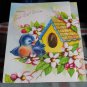 Vintage GET WELL*tri-fold *3D* Pop Up*BIRD HOUSE* Greeting Cardunused