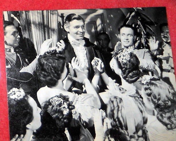 Gone With The Wind-BIRTHDAY unused card -Clark Gable photo- round of applause