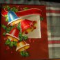 Vintage CHRISTMAS FATHER *Wishing Well Greeting 40's satin/ embossed