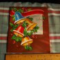 Vintage CHRISTMAS SWEETHEART *Wishing Well Greeting 40's satin/ embossed