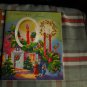 Vintage *a CHRISTMAS MESSAGE*Wishing Well Greetings *1940'S satin/sparkle LARGE