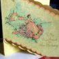 Vintage to SWEETHEART on her Birthday circa 20's die cut / leaves of parchment