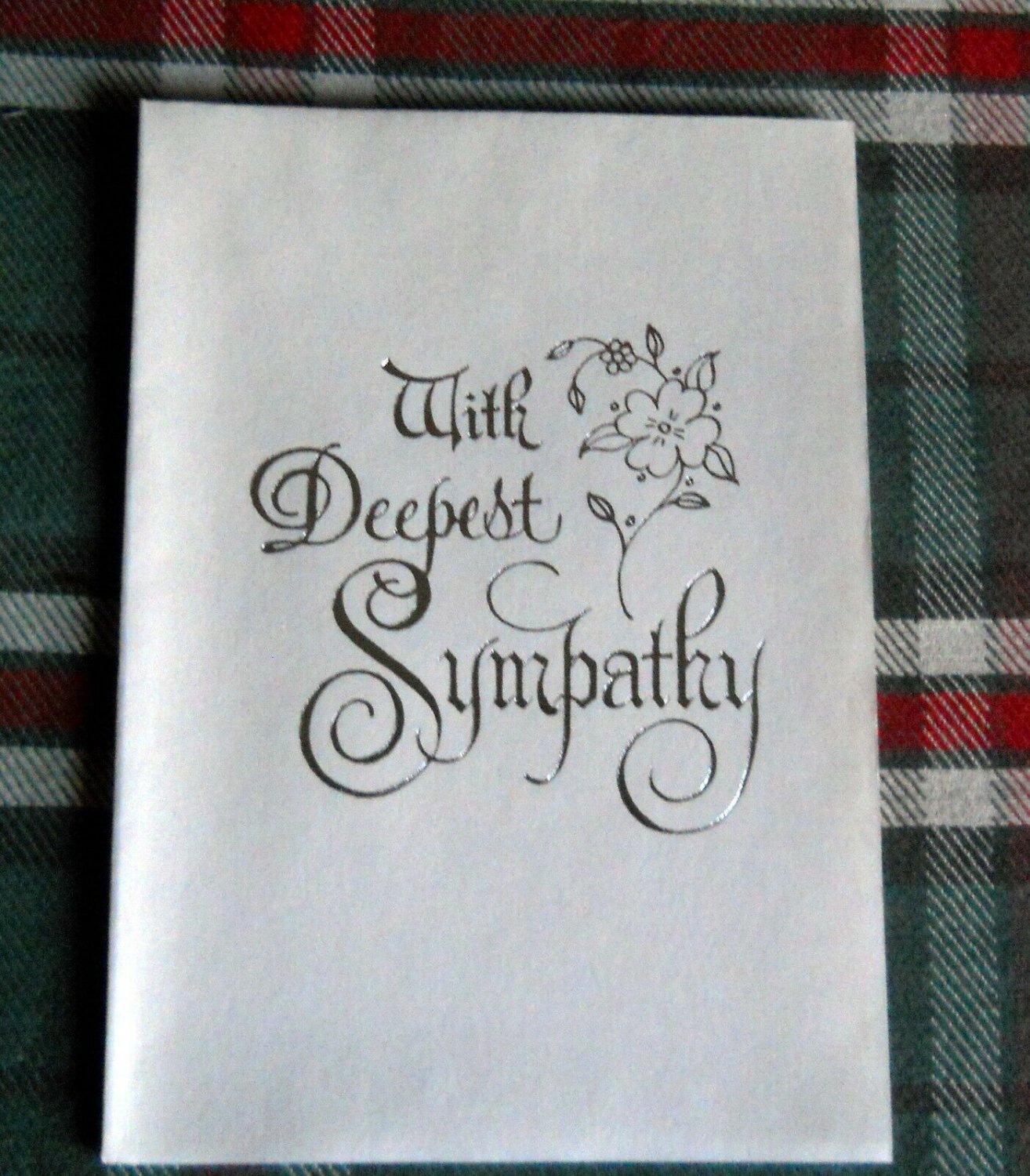 3(three) With Deepest Sympathy Greeting Cards * Robin Lane Art Studios