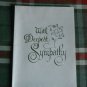 3(three) With Deepest Sympathy Greeting Cards * Robin Lane Art Studios