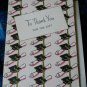 7 (SEVEN) VINTAGE Graduation CARD~ TO Thank You for the GIFT * GIBSON