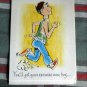 VINTAGE FATHER TO BE: You'll get your exercise now > RUST CRAFT circa 1960