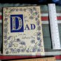 VINTAGE unused FATHER'S DAY *for you Dad* NORCROSS circa1950 silver/ parchment