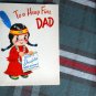 VINTAGE unused FATHER'S DAY **FROM YOUR DAUGHTER* Rust Craft card 1952 Pop-up