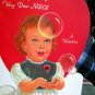 Vintage Valentine * for a Very Dear Niece * bubbles UNUSED 1980 NORCROSS