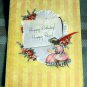 VINTAGE  * BIRTHDAY card circa 1950 For Birthday Happy Days WISHING WELL