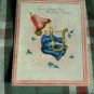 VINTAGE  * BIRTHDAY card circa 1950 singing Birthday wishes  WISHING WELL