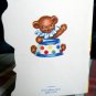 BIRTHDAY GREETINGS" Happy Elephant does tricks * SUNSHINE CARD circa 1950