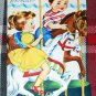 BIRTHDAY GREETINGS"  on the Merry-go-Round * SUNSHINE CARD circa 1950