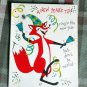 Vintage a Happy New Year TIP ! from a merry FOX unused HALLMARK CIRCA 1960
