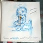 VINTAGE Get Well 'miss you BLUE** SAINTS 'N SINNERS' GREETING CARD & ENVELOPE