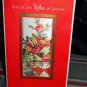 Merry Christmas * Mother *WITH OUR LOVE *GIBSON unused > PILLOW silk screen