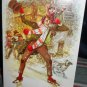 DICKENS CHRISTMAS * Famous Artist Studio* TINY TIM AND BOB CRATCHIT*embossed