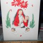 CHRISTMAS Card* RELIGIOUS* Volland Vintage EMBOSSED Every JOY circa 1950