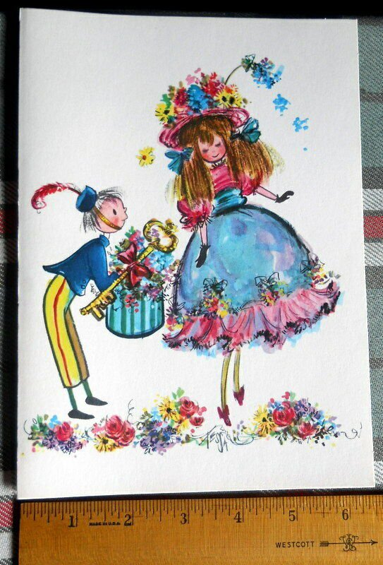 YOUR SPECIAL- UNUSED *designed by TESSA  for Gibson 'SOCIABLES'circa 1970