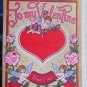 Vintage LARGE Valentine*UNUSED* TRUE LOVE *The Drawing Board Inc. with envelope
