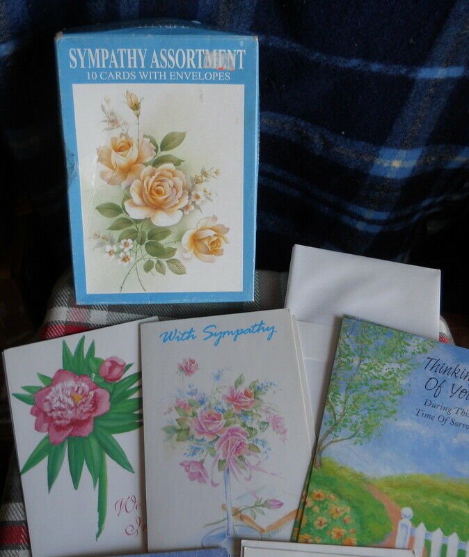 Sympathy Assortment BOX *10 Assorted Cards-5 designs> 2 OF EACH