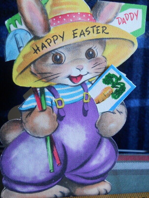 Happy Easter DADDYr Greeting Card * STANLEY unused VINTAGE