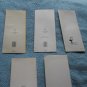5 (FIVE) vintage STUDIO CARD Retro 60-70's GET WELL>UNUSED with envelopes