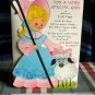 Vintage Easter Card for a Special Girl HALLMARK makes a sheep honeycomb &parts