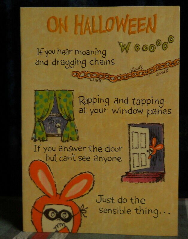 Halloween * If your hear Moaning*** --1960'SAmerican Greeting --VINTAGE * unused