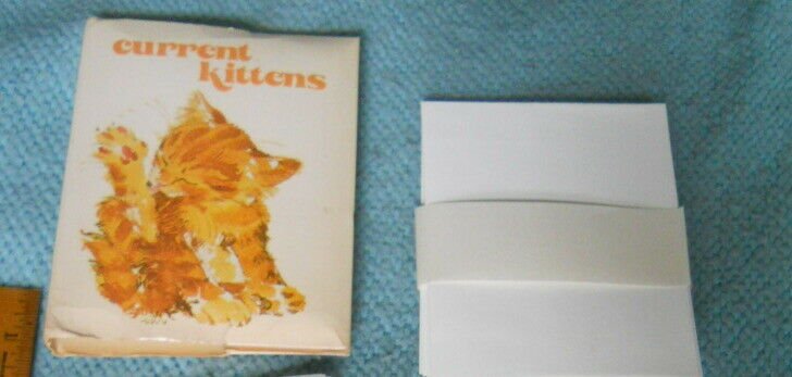 Vintage KITTEN Note Cards By CURRENT-4 designs 3 of each = 12