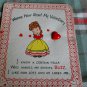 Valentine Vintage 50's A CERTAIN FELLA makes my spirit BUZZ unused-Barker Cards