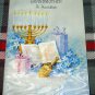 Hanukkah * to GRANDMOTHER vintage 70's American Greeting sparkle >silk effect