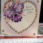 Vintage Valentine Card UNUSED * BECAUSE OF YOU * circa 1950 HALLMARK 4" X 4"