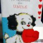 Vintage Valentine for Uncle on Valentine's Day *die cut American Greeting