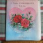 Valentine Card *for GRANDDAUGHTER with Love UNUSED NORCROSS circa 70'S