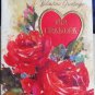 Valentine for GRANDPA   * AMERICAN GREETINGS die cut- gilt