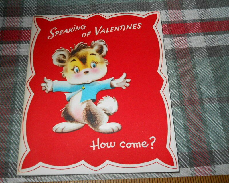 Valentine Vintage HOW COME? Comic NASTY-UNUSED-VOLLAND