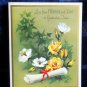 VINTAGE From MOTHER & DAD * GRADUATION EMBOSSED GREETING CARD NORCROSS 1970