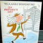 VINTAGE unused FATHER'S DAY *a hard working Dad 1950** BARKER