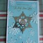 Christmas*To MY TRUE LOVE*American Greetings * falling snow crystals