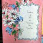 GET WELL Vintage 50's BUZZA-CARDOZO unused THINKING OF YOU PARCHMENT sparkle