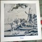 18 DELFT GREETING NOTE CARD BLACK & WHITE PHOTOS old Dutch drawings BLANK INSIDE