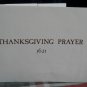 Vintage  Thanksgiving Prayer  origin 1621 Greeting Card  graphics * Psalm CXLVII