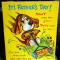 VINTAGE *FATHER'S DAY leave the weeds to us EXPANDING FOLD OUT NORCROSS1950LargE