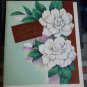 Vintage Birthday EMBOSSED Flowers * with envelope