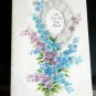 Vintage 50's unused THINKING OF YOU HALLMARK sparkle*DIECUT embossed