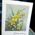 Vintage  Birthday  EMBOSSED  Trumpet of Spring from oil painting V. Ward * ROYLE