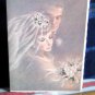 Wedding Wishes * LIFELONG HAPPINESS * NORCROSS 1960/70 sparkle on veil & flower