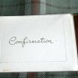 8 Confirmation Invitations, 1 PACKS OF 8 cards and envelopes by J.T.Murphy